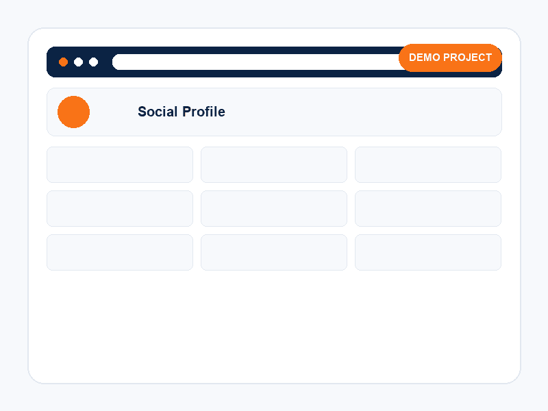 Mockup of a local business social media profile with posts and business information